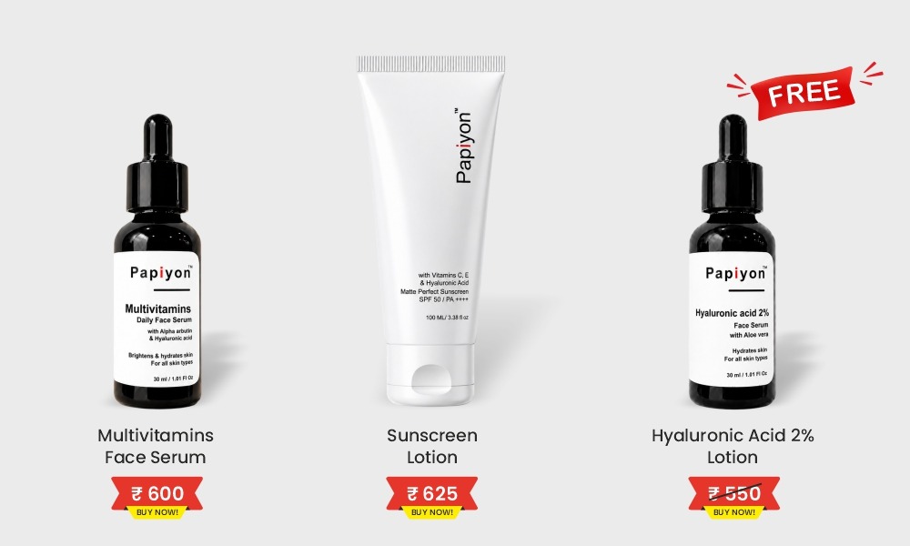 Buy Multi Vitamin Serum + Sunscreen Lotion Get Hyaluronic Acid 2% Serum free